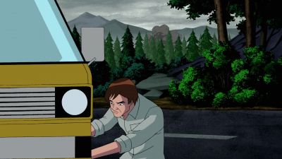 [ GROUND QUAKES ]
[ BIRDS SQUAWKING ] - Ben 10: Ultimate Alien