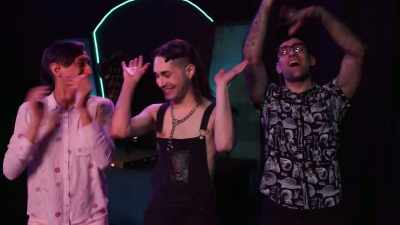 [group cheering]
[lasers whirring] - The Boulet Brothers' Dragula: Titans