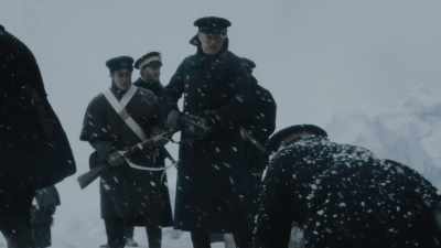 Groups of six. Carry any
wounded back to the ships. - The Terror