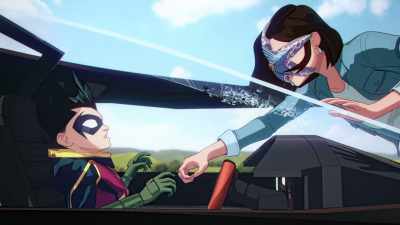 - [growling]
- [Damian grunts] - Batman and Superman: Battle of the Super Sons
