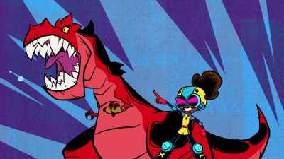 - (growls)
- (laughs) - Marvel's Moon Girl and Devil Dinosaur