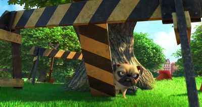 [growls] Nobody cuts
down a tree in my park. - The Nut Job 2: Nutty by Nature