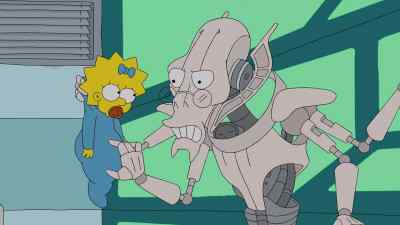 [growls] - Maggie Simpson in The Force Awakens from Its Nap