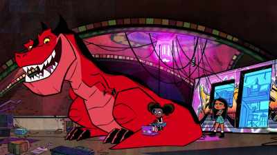 [growls] - Marvel's Moon Girl and Devil Dinosaur