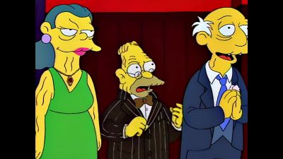 (growls) That big ape thinks
he can muscle in - The Simpsons