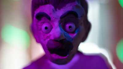 [growls, then gasps] - The Paloni Show! Halloween Special!