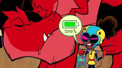 - [growls]
- Yes, I charged - Marvel's Moon Girl and Devil Dinosaur