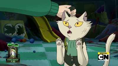 [ Growls ]
[ Yowls ] - Infinity Train
