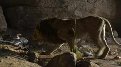 - (GROWLS)
- (ZAZU YELPS, WHIMPERS) - The Lion King
