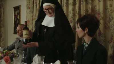  Grown and produced here
 in Great Slaughter, - Sister Boniface Mysteries