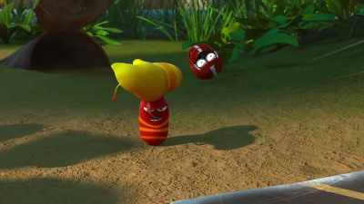 - Grrr!
- [grunts] - Larva Family