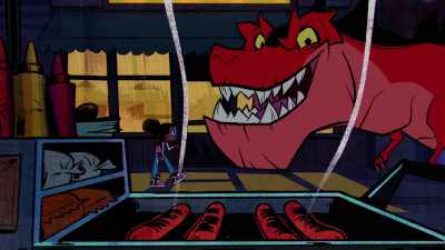 (grumbles) - Marvel's Moon Girl and Devil Dinosaur