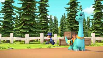 (grunting excitedly) - Dino Ranch