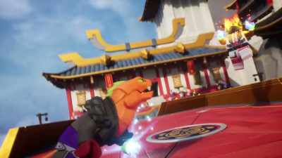 -[grunting]
-[fireball whooshing] - LEGO Ninjago: Dragons Rising