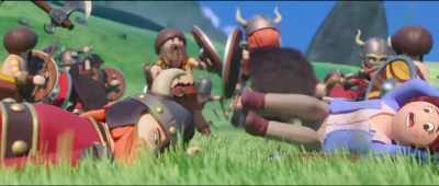 -(grunting)
-(groaning) - Playmobil: The Movie