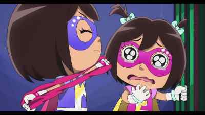 -[grunting]
-[hairband stretching] - Ryan's World the Movie: Titan Universe Adventure