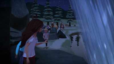 -[grunting]
-[horses neighing] - Spirit: Riding Free