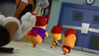 [grunting and laughing] - The Chicken Squad