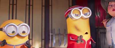 [grunting rhythmically] - Minions: The Rise of Gru
