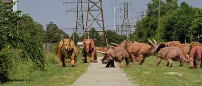 [grunting and roaring] - Dino Dana: The Movie