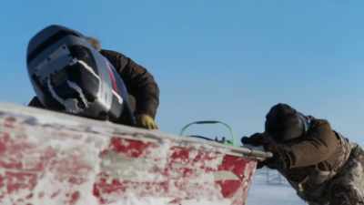(grunting) - Life Below Zero: First Alaskans