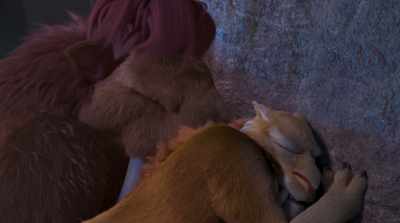 [grunting] - The Ice Age Adventures of Buck Wild