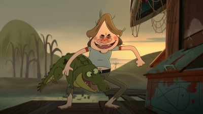 [grunting] - Arlo the Alligator Boy