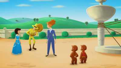 [grunting] - Curious George: Royal Monkey