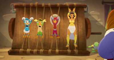 (grunting) - Legend of the Three Caballeros