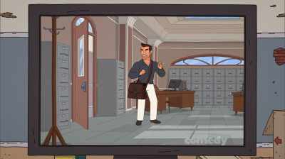 [grunting] - Corner Gas Animated