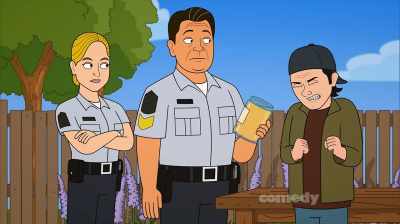 [grunting] - Corner Gas Animated