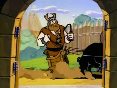[grunting] - DuckTales
