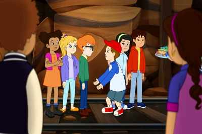 [grunting] - The Magic School Bus Rides Again