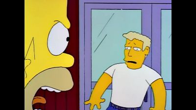 (grunting wildly) - The Simpsons