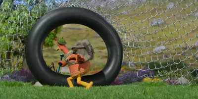 -[grunts]
-[air hisses] - Chicken Run: Dawn of the Nugget