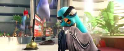 - (GRUNTS)
- (BELL DINGS) - Spies in Disguise