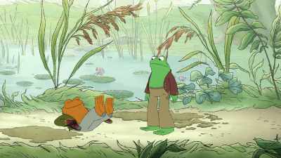 [grunts, chuckles] - Frog and Toad