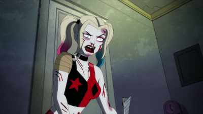 - [grunts]
- [groans] - Harley Quinn