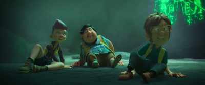 - [grunts] Help me.
- [Sara grunts] - Tad, the Lost Explorer and the Emerald Tablet