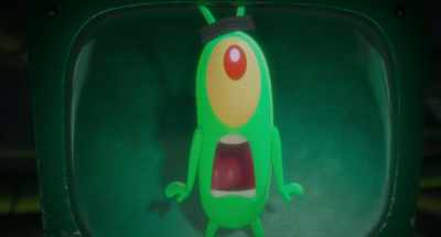 [grunts] Huh? [gasps] - Plankton: The Movie