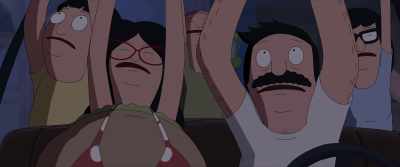 -(GRUNTS) It's still stuck.
-(ALL GRUNTING) - The Bob's Burgers Movie
