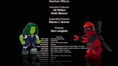 -[grunts]
-Just-- [groans] - LEGO Marvel Avengers: Mission Demolition