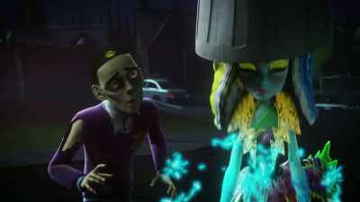 - (GRUNTS)
- (LAUGHING) - Monster High: Electrified