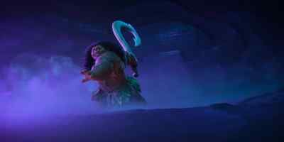 - [grunts]
- [mysterious voice laughs] - Moana 2