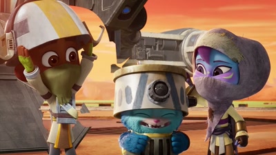 -[grunts]
-[Nubs giggles] - Star Wars: Young Jedi Adventures