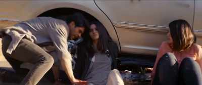 [grunts] Okay.
We put it in neutral, the SUV. - Downrange