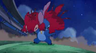 - [grunts]
- [rayguns cock] - Leroy &amp; Stitch