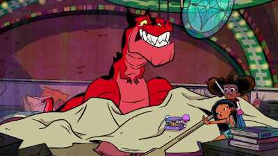 - (grunts)
- (switch clicks) - Marvel's Moon Girl and Devil Dinosaur