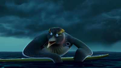 [GRUNTS THEN COUGHING] - Surf's Up 2: WaveMania