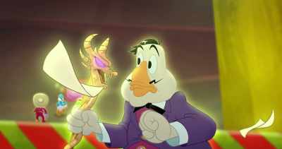 -(grunts)
-(thud) - Legend of the Three Caballeros